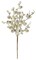15'' Frosty Metallic Crabapple Pick - Platinum Holiday Floral Accent -XS534-PT